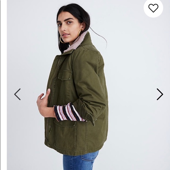 Madewell Sherpa Trimmed Surplus jacket - Picture 2 of 6
